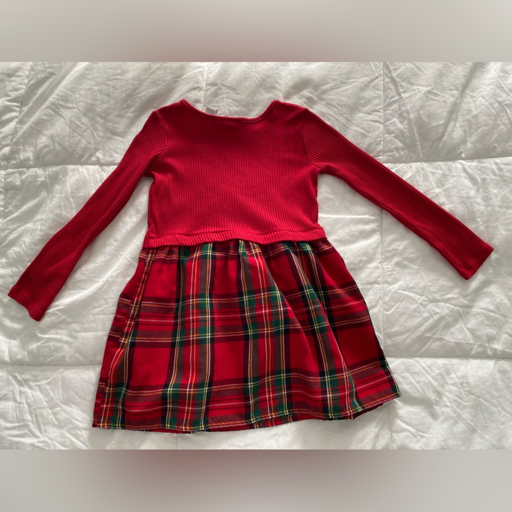 3T girls dress long sleeve The Children’s Place holiday winter classic tartan - Picture 14 of 14